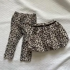 ヒョウ柄　スカート　パンツ　2点セットのサムネイル