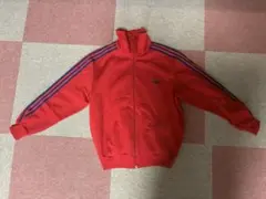 80s adidas デサント製 赤×紺 ヴィンテージ ジャージ 上下　Lのサムネイル