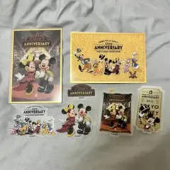 【匿名当日配送】ディズニー　ポストカード 2枚 クリアフレームつき ステッカー