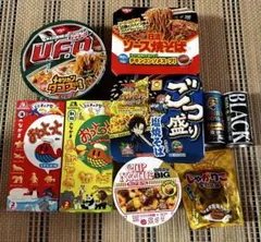 カップ麺　お菓子　まとめ売り　缶コーヒー付きのサムネイル