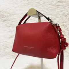 ✨未使用級✨ジャンニキャリーニ ハンドバッグ ショルダーバッグ アリファS 赤