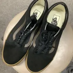 VANS Old Skool ブラック/ダークブラウン 8.5