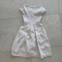 セルフォード　ホールガーメントニットワンピースピンクベージュ36サイズ