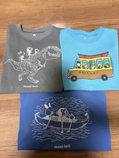 mont-bell　ウイックロン　Tシャツ 120サイズ　3枚セット