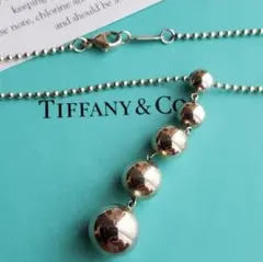希少✨美品 ティファニー ハードウェア 5連 ネックレス ボールチェーン 925