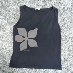 NEWYORKER タンクトップ ブラック 花柄