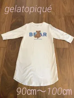 gelato pique BEARプリント ワンピース XXS 90㎝〜100㎝