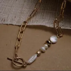 パール✖️ゴールドネックレス