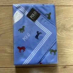 【Polo】馬模様 ハンカチ