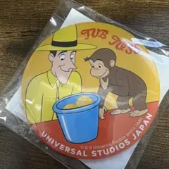 おさるのジョージ USJ 缶バッジ