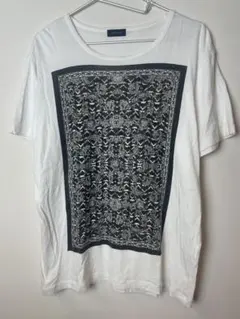 【美品・日本製】JOSEPH HOMME ペイズリー柄 Tシャツ 50 L~XLのサムネイル