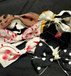 【お得ペットリボン】まとめ6個セット おしゃれなオトナ系