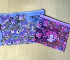 クロミ マイメロディ ビニールフラットポーチ ２点セット