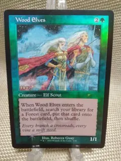 30周年記念 流星マーク foil ウッド・エルフ 英語 1枚　MTG
