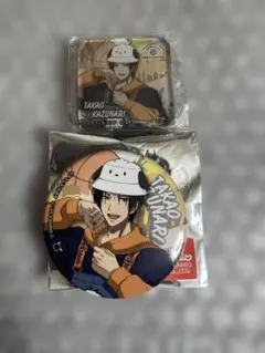 黒子のバスケ　サンリオ　缶バッジ　マグネット　高尾和成　ポチャッコ