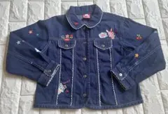 希少 平成レトロ メゾピアノ デニムジャケット Gジャン　120