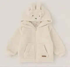 アイボリー フードジャケット 90cm プティマイン ミッフィー パーカー