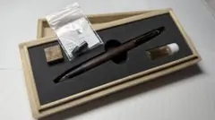 新品未使用】野原工芸 トルコウォールナット シャーペン（ネオブラック