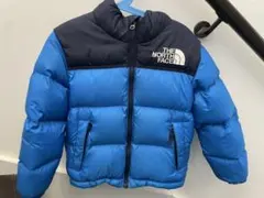 ノースフェイス ダウン ヌプシジャケット キッズ XS ブルー 120 130