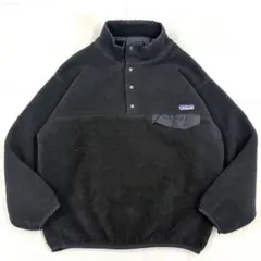 94F Patagonia Snap-T ALL BLACK 雪無し