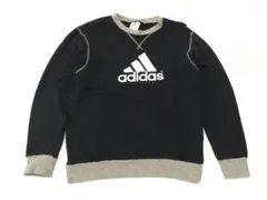 アディダス ビッグロゴ デカロゴ!! 前Vスウェット キッズ160 adidas