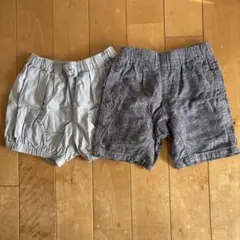 ハーフパンツ2枚セット グレー ネイビー