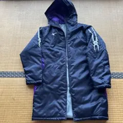 Mizuno フード付きジャケット 黒紫