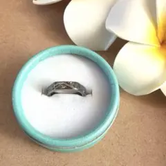 ハワイアンジュエリー♡リング ステンレス 7号 ブラック