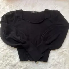 EMODA ブラック 長袖ニット