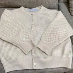 STAMP AND DIARY アイボリー カーディガン