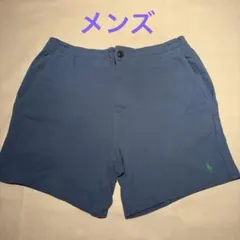 ポロ　ラルフローレン　 鹿の子　ショートパンツ ブルー XS 綿　メンズのサムネイル