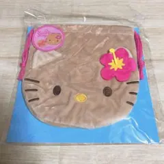 ハローキティ ぬいぐるみ巾着 日焼け　SANRIO サンリオ