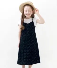 devirock キャミワンピース 140cm ドット