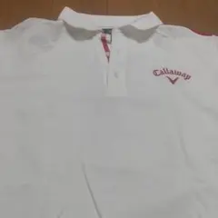 Callaway ホワイト ポロシャツ Lサイズ キャロウエイ