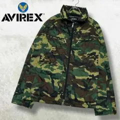 AVIREX 中綿 キルティングジャケット ミリタリー ライダース 迷彩柄 L