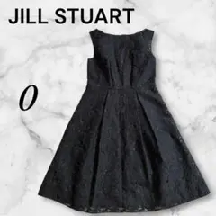 ジルスチュアート　レースワンピース　パーティ　結婚式　黒　フォーマル　発表会