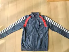 adidas ジャージ ジップアップジャケット ネイビー/レッド