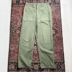 極希少 34×31 70s 米軍実物 OG-507 ベイカーパンツ 真鍮ジッパー