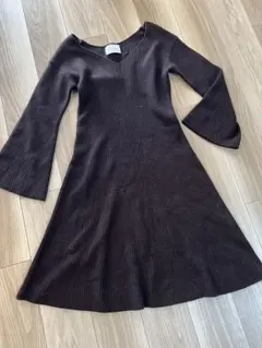 ADAM ET ROPÉ アダムエロペ　ニットワンピース　カシミヤ混