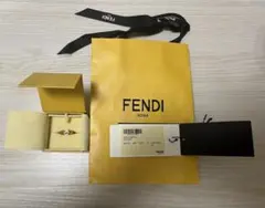 FENDI フェンディ　FFリング ゴールド　Sサイズ