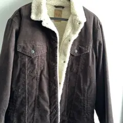GAP コーデュロイ ボアジャケット M ブラウン