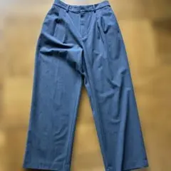 週末削除予定‼️グレー　タックワイドパンツ ユニクロ　L