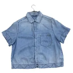 美品 DIESEL デニムボタンシャツ メンズS