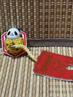 横浜中華街 パンダ 中華まん ストラップ 未使用品　新品のサムネイル
