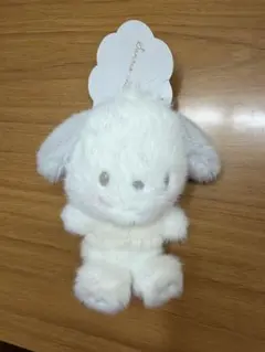 サンリオ　ポチャッコ　マスコットホルダー　しろふわ雲でおひるね