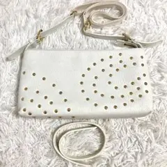 秋*月様 良品　ポールスミス　ショルダーバッグ　スタッズ　レザー