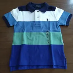 ラルフローレン ベビー キッズ 半袖 ポロシャツ 90 2T ボーダー 新品
