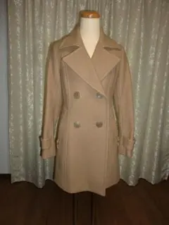 バーバリーブルーレーベル Pコート キャメル色 38サイズ