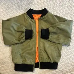 カーキMA-1ジャケット 100cm
