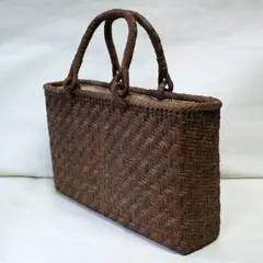 【A4入る】メルカリ特別価格　色育つ１番皮　国産信州山葡萄籠バッグ　網代編 ︎ ︎ 【A4入る】メルカリ特別価格 色育つ1番皮 国産信州山葡萄